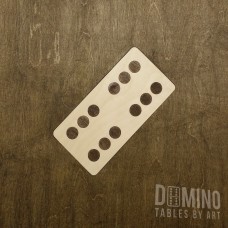 T019 Dark Walnut Inlay Domino